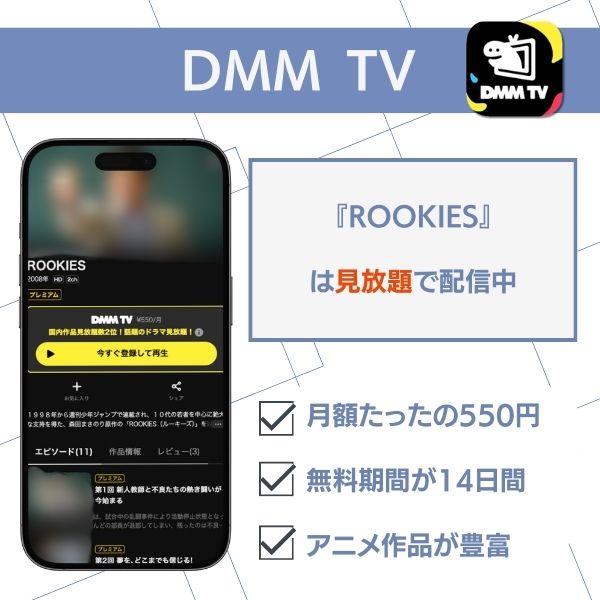 ROOKIES 配信 DMM TV