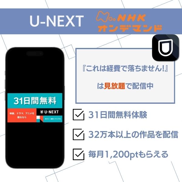 これは経費で落ちません! 配信 U-NEXT