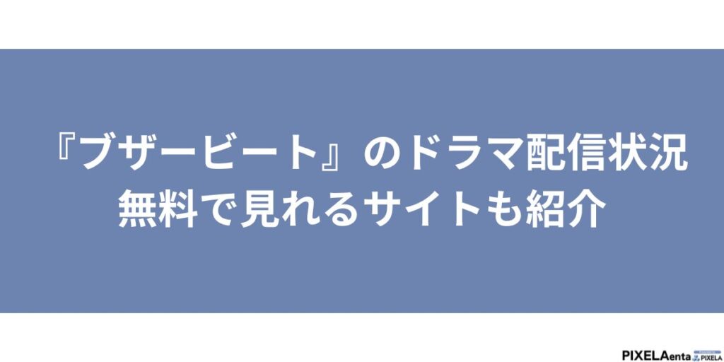 ブザービート 配信