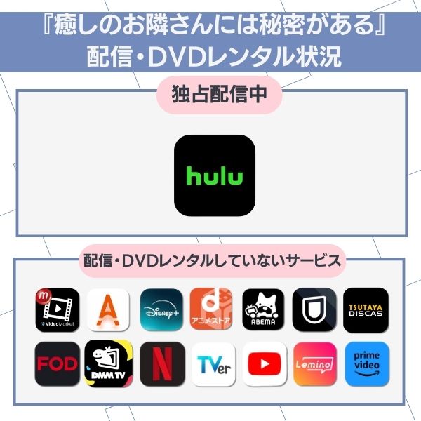 癒しのお隣さんには秘密がある ドラマ 配信