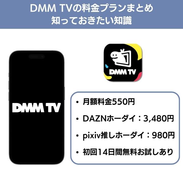 DMM TVの料金プランまとめ
