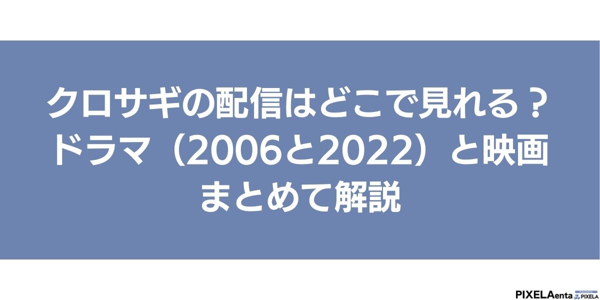 クロサギ 配信