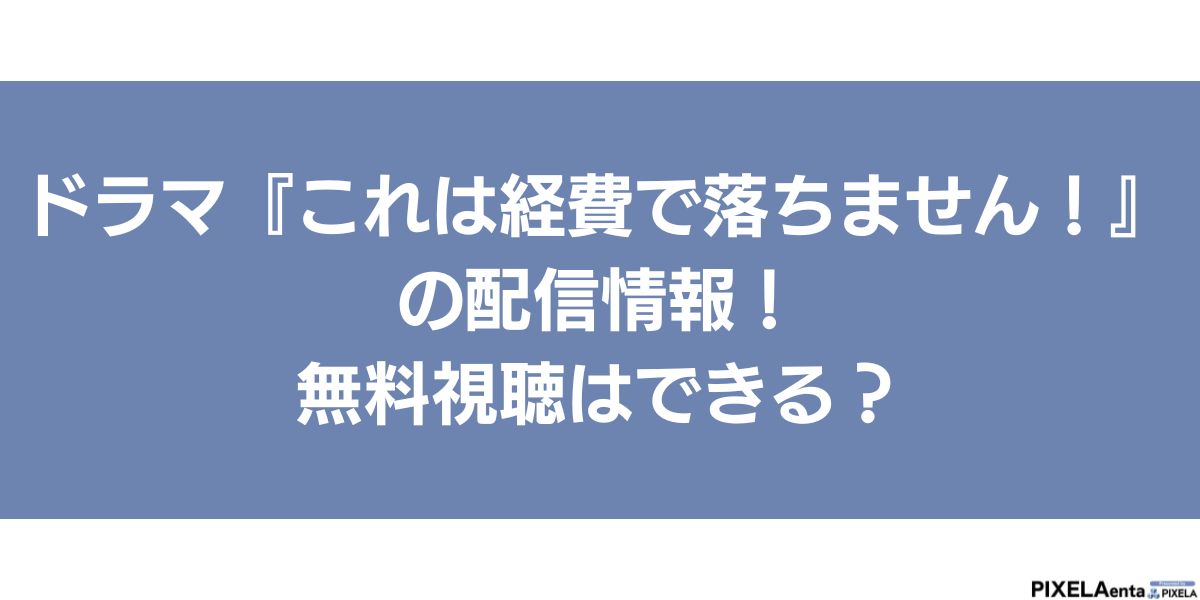 これは経費で落ちません！ 配信