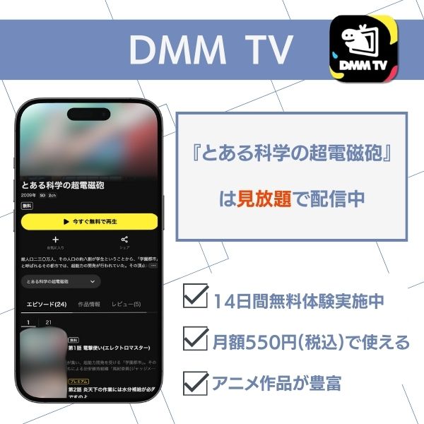 とある科学の超電磁砲 配信 DMM TV