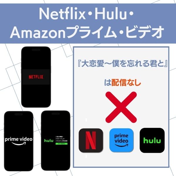 大恋愛 配信 Netflix Hulu Amazonプライム・ビデオ