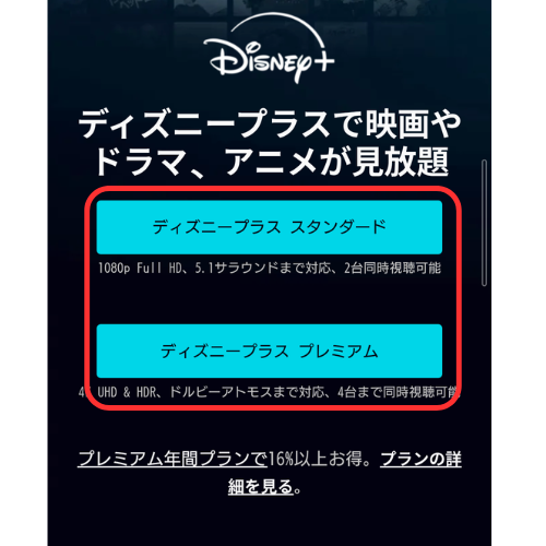 ディズニープラス　登録手順
