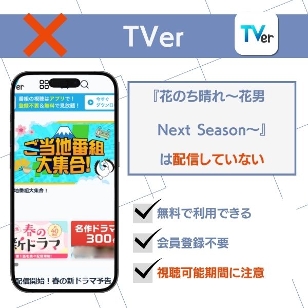 花のち晴れ 配信 TVer