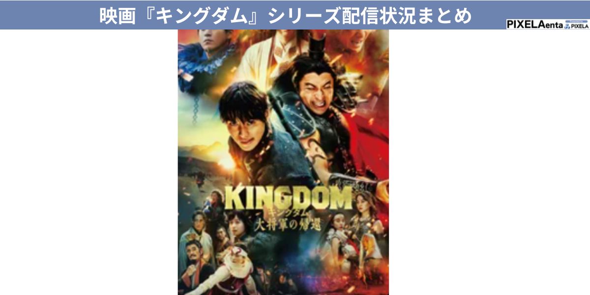 映画『キングダム』シリーズの配信まとめ！どこで見れるか徹底