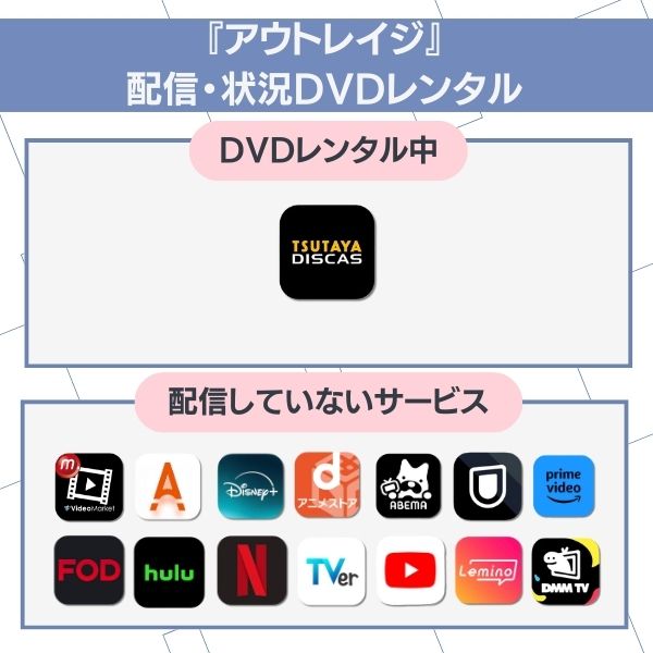 アウトレイジ 配信