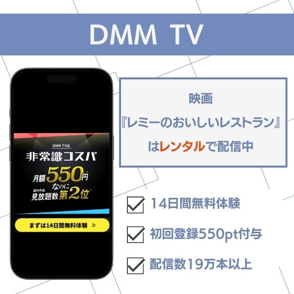 レミーのおいしいレストラン DMM TV 配信