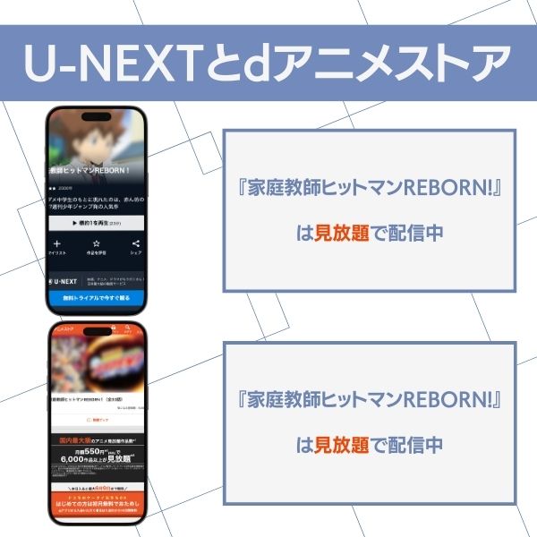 家庭教師ヒットマンREBORN! U-NEXT dアニメストア