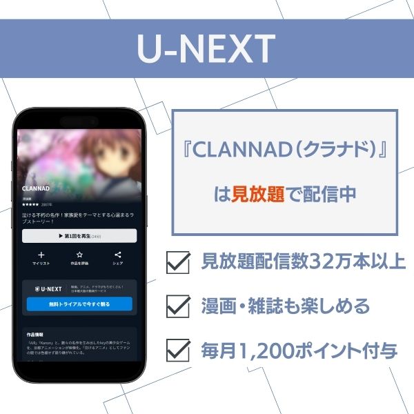 クラナド U-NEXT 配信