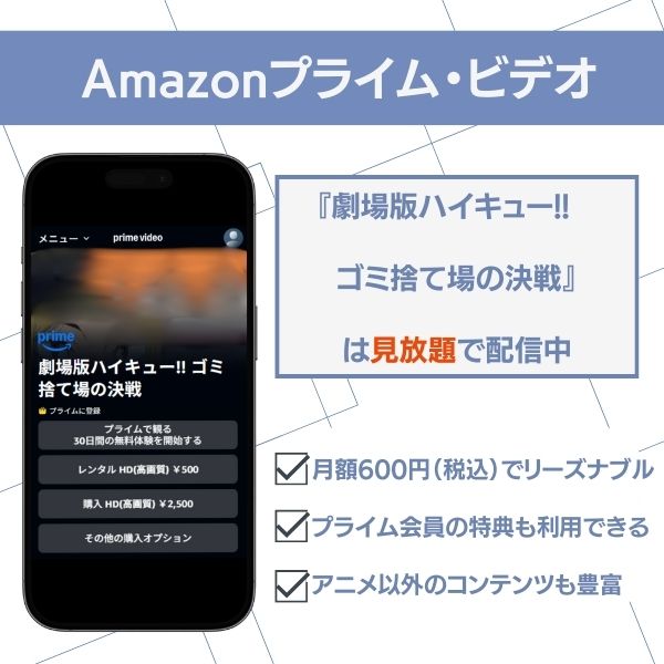 劇場版ハイキュー!! ゴミ捨て場の決戦 Amazon
