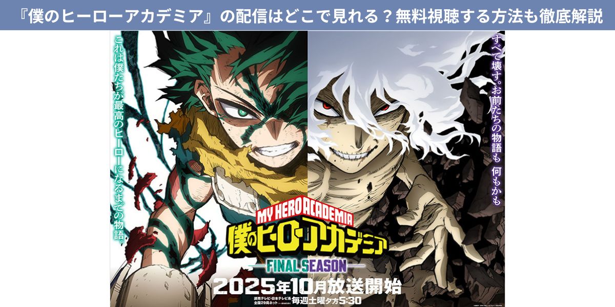 僕のヒーローアカデミア 配信