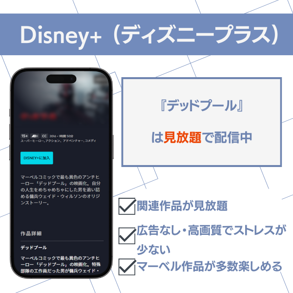 デッドプール 配信 ディズニープラス