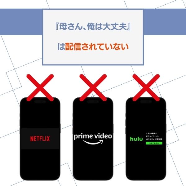 母さん、俺は大丈夫 Netflix Amazonプライム・ビデオ Hulu 配信状況