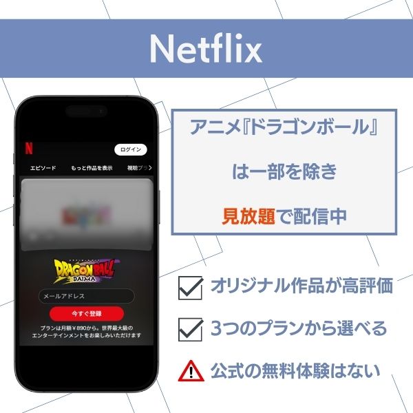 ドラゴンボール 配信 Netflix