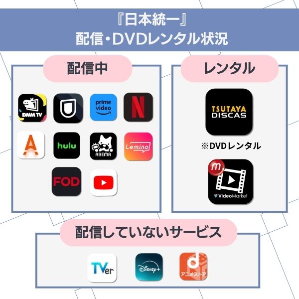 日本統一 配信状況