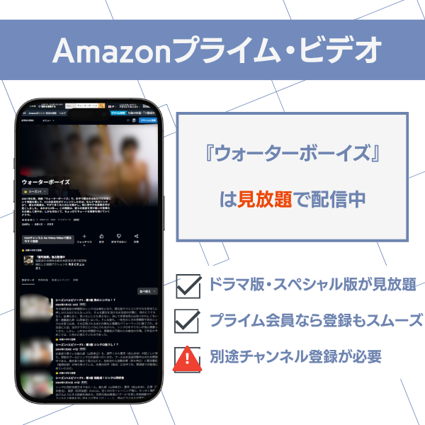 ウォーターボーイズ 配信 Amazonプライム・ビデオ