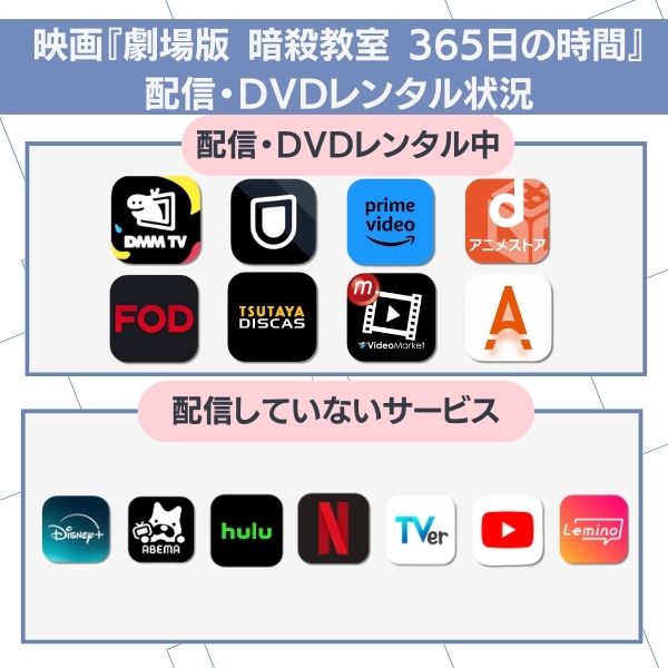 暗殺 教室 365 日 の 時間 配信