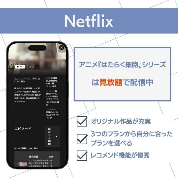 はたらく細胞 配信 Netflix