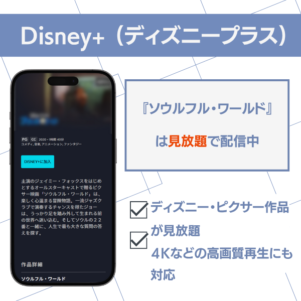 ソウルフル・ワールド 配信 ディズニープラス