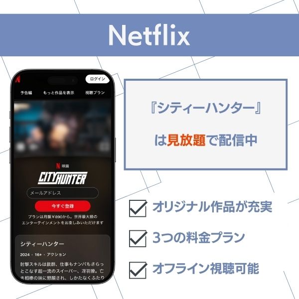 シティーハンター 実写 どこで見れる