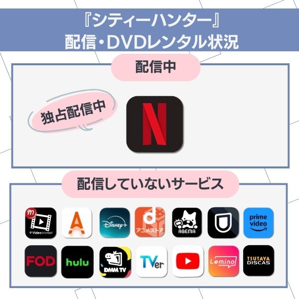 シティーハンター 実写 どこで見れる