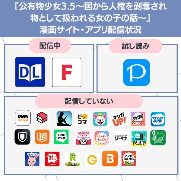 公有物少女3.5〜国から人権を剥奪され物として扱われる女の子の話〜 無料 配信状況