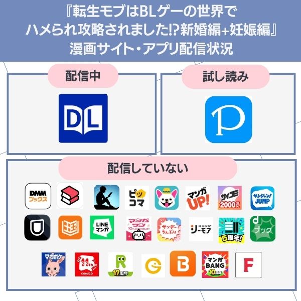 転生モブはBLゲーの世界でハメられ攻略されました!?新婚編+妊娠編 無料 配信状況