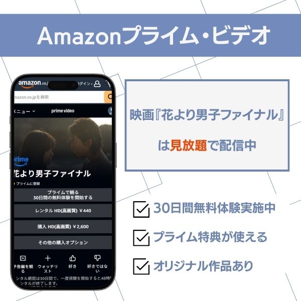花より男子 配信 Amazonプライム・ビデオ