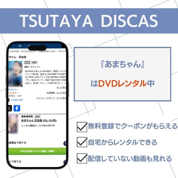 あまちゃん TSUTAYA DISCAS