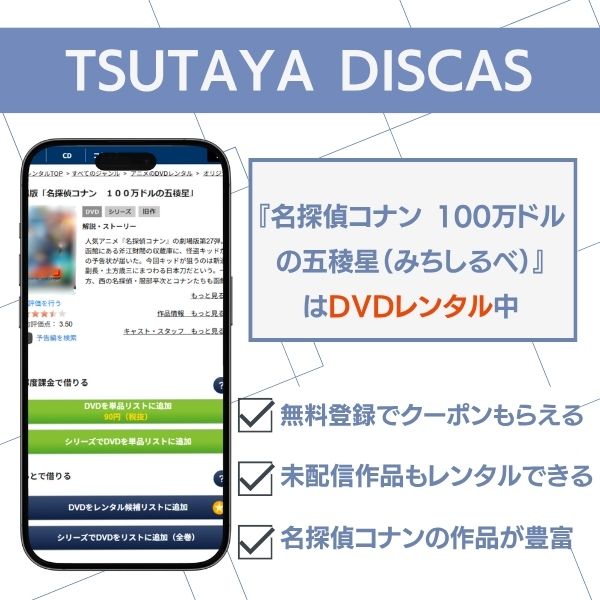 名探偵コナン 100万ドルの五稜星 TSUTAYA DISCAS