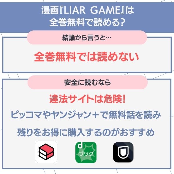 ライアーゲーム 漫画 全巻 無料