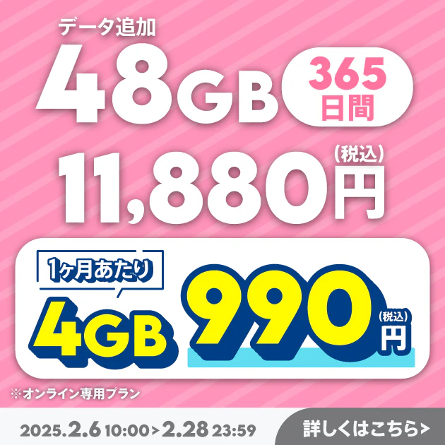 povo2.0　トッピング