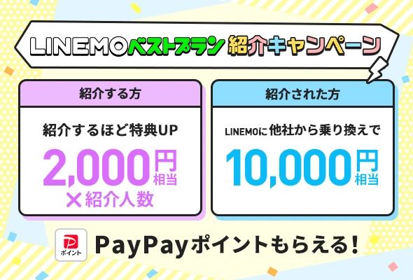 LINEMO　キャンペーン
