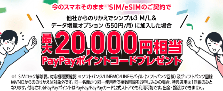 ワイモバイル　キャンペーン