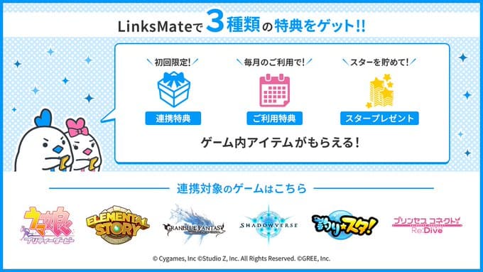 リンクスメイトゲーム特典