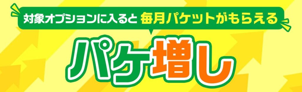 mineo パケ増し