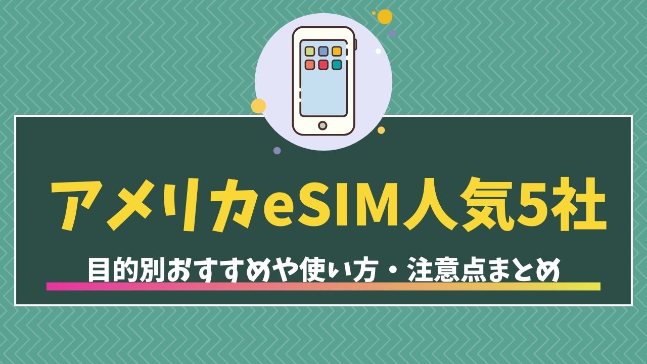 アメリカ　esim