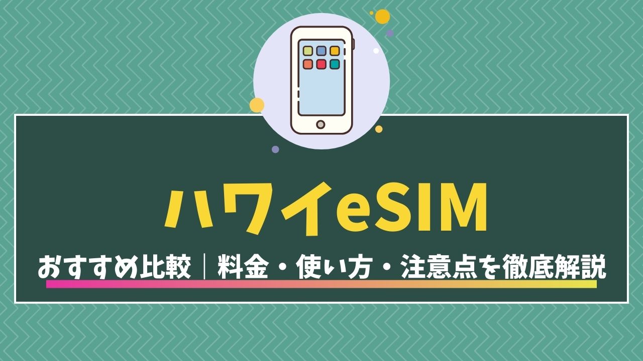 ハワイ　esim