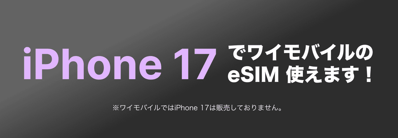 ワイモバイル iPhone17