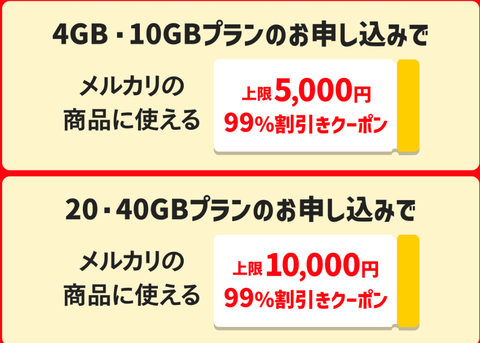 メルカリモバイル　キャンペーン