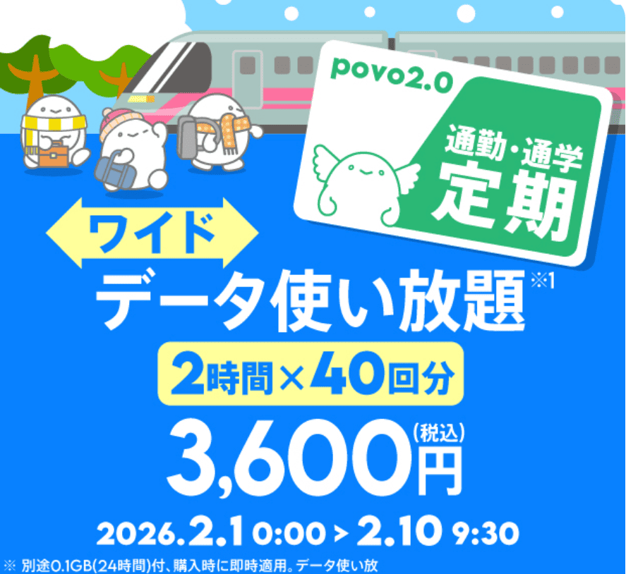 povo2.0 トッピング