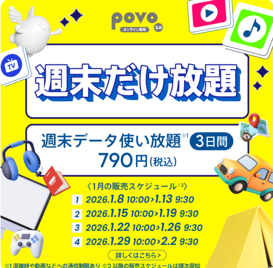 povo2.0 トッピング