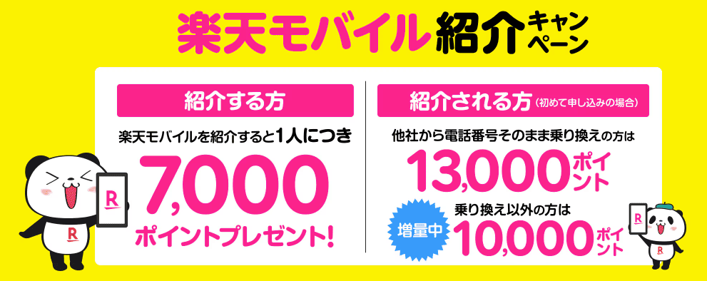 楽天モバイルのキャンペーン画像