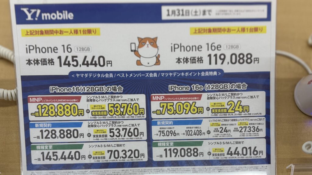 ワイモバイル　キャンペーン